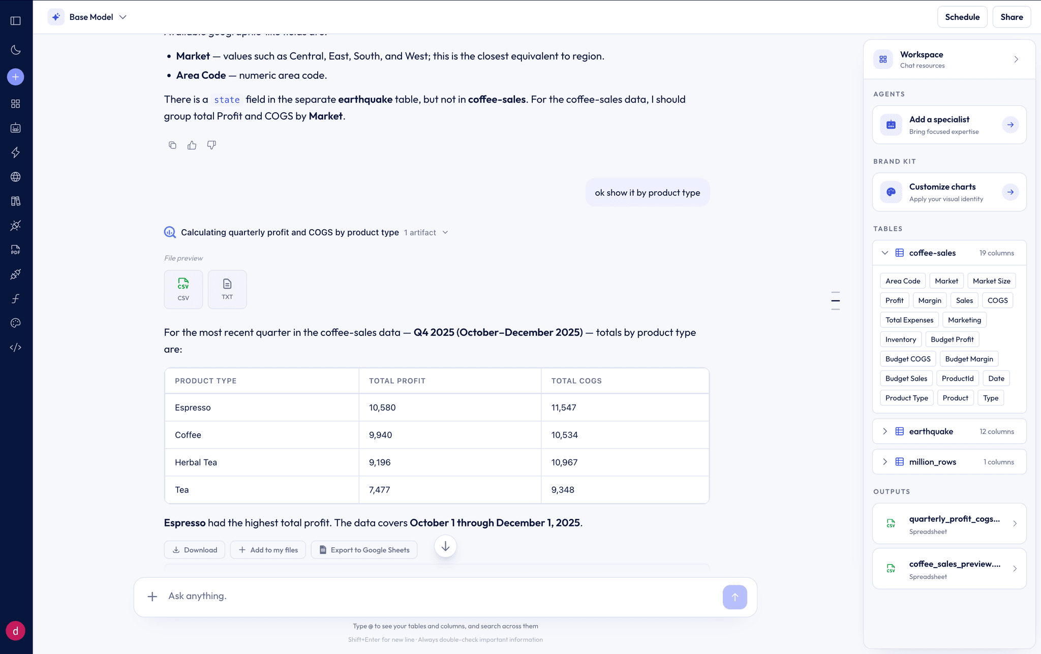 Formula Bot - Real-time Data